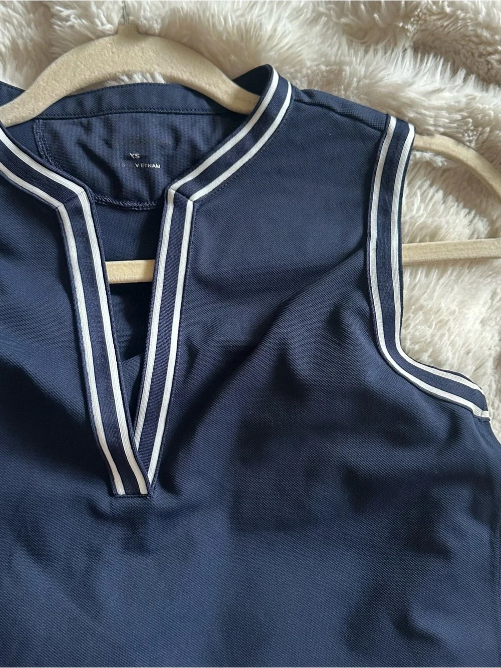 Tory Burch Sleeveless Tank Top Navy Size XS